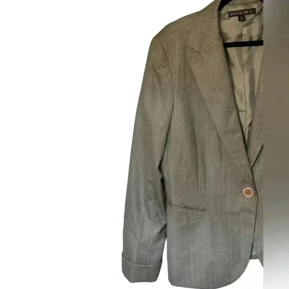 Lafayette 148 New York Gray Blazer - Picture 2 of 5